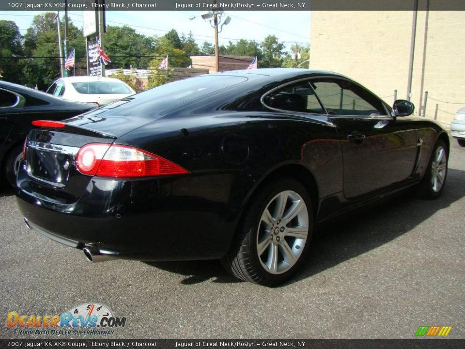2007 Jaguar XK XK8 Coupe Ebony Black / Charcoal Photo #6