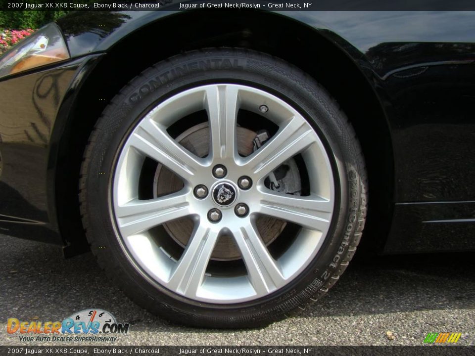 2007 Jaguar XK XK8 Coupe Ebony Black / Charcoal Photo #7