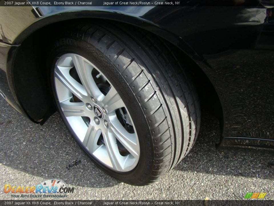 2007 Jaguar XK XK8 Coupe Ebony Black / Charcoal Photo #8