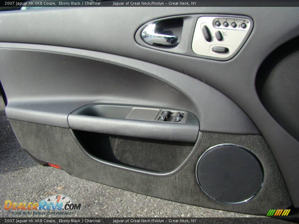 2007 Jaguar XK XK8 Coupe Ebony Black / Charcoal Photo #9