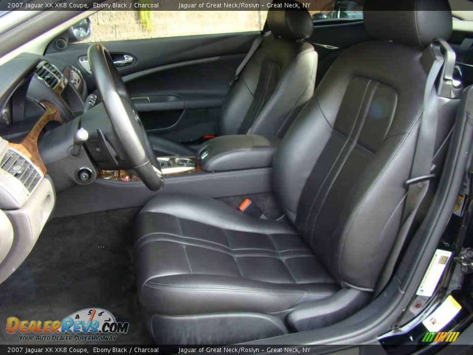 2007 Jaguar XK XK8 Coupe Ebony Black / Charcoal Photo #10