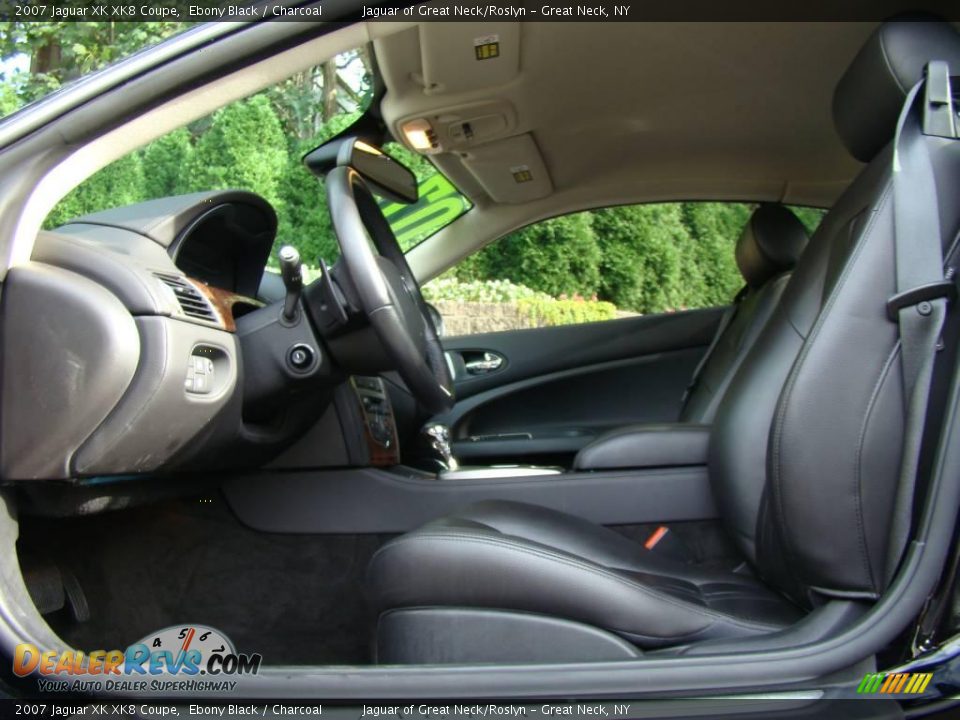 2007 Jaguar XK XK8 Coupe Ebony Black / Charcoal Photo #11