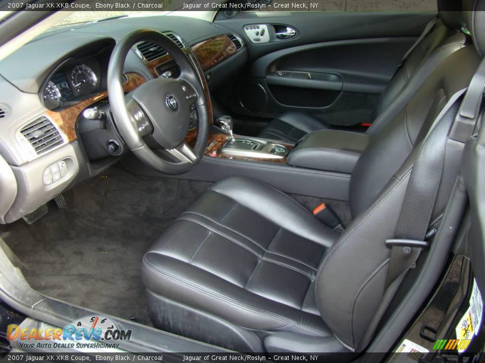 2007 Jaguar XK XK8 Coupe Ebony Black / Charcoal Photo #12