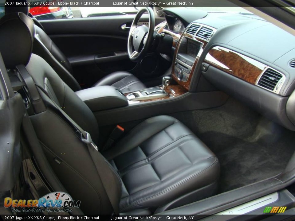 2007 Jaguar XK XK8 Coupe Ebony Black / Charcoal Photo #16