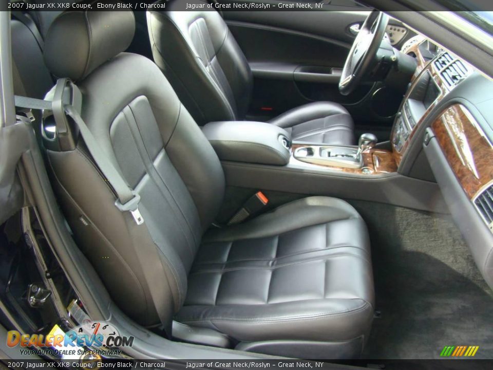 2007 Jaguar XK XK8 Coupe Ebony Black / Charcoal Photo #18