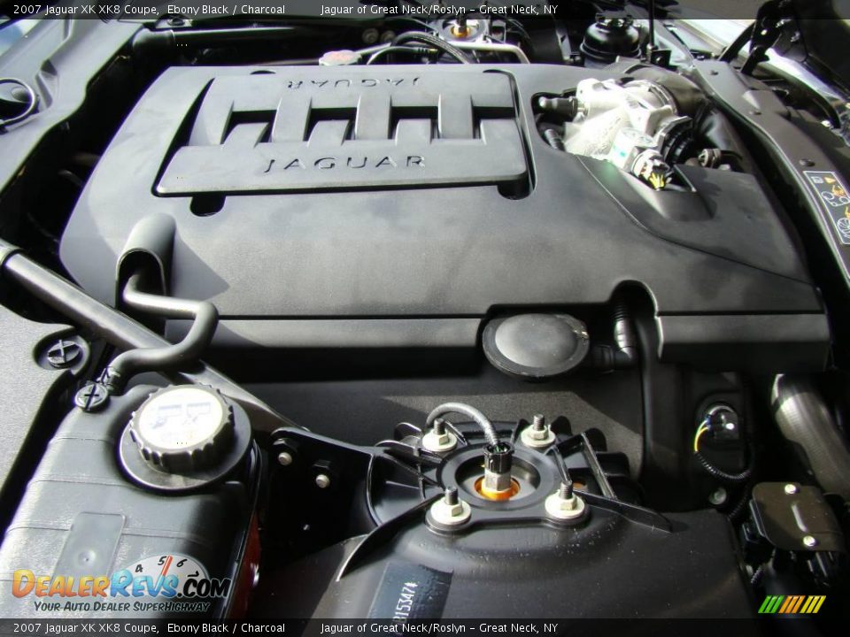 2007 Jaguar XK XK8 Coupe Ebony Black / Charcoal Photo #21