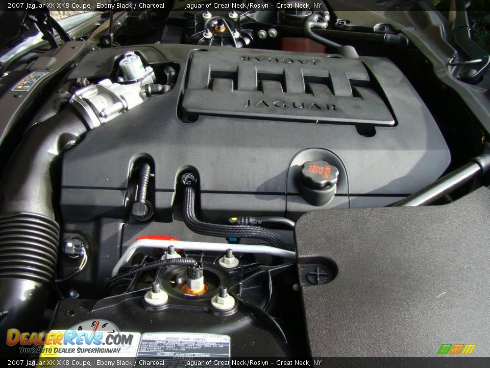 2007 Jaguar XK XK8 Coupe Ebony Black / Charcoal Photo #22