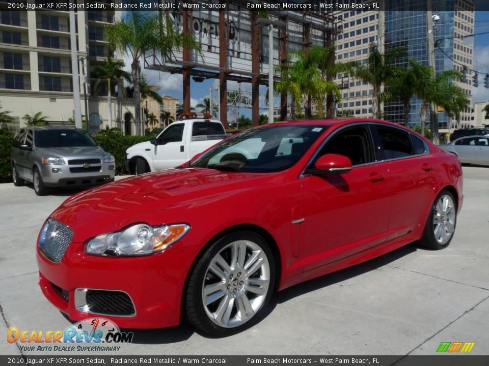 2010 Jaguar XF XFR Sport Sedan Radiance Red Metallic / Warm Charcoal Photo #1