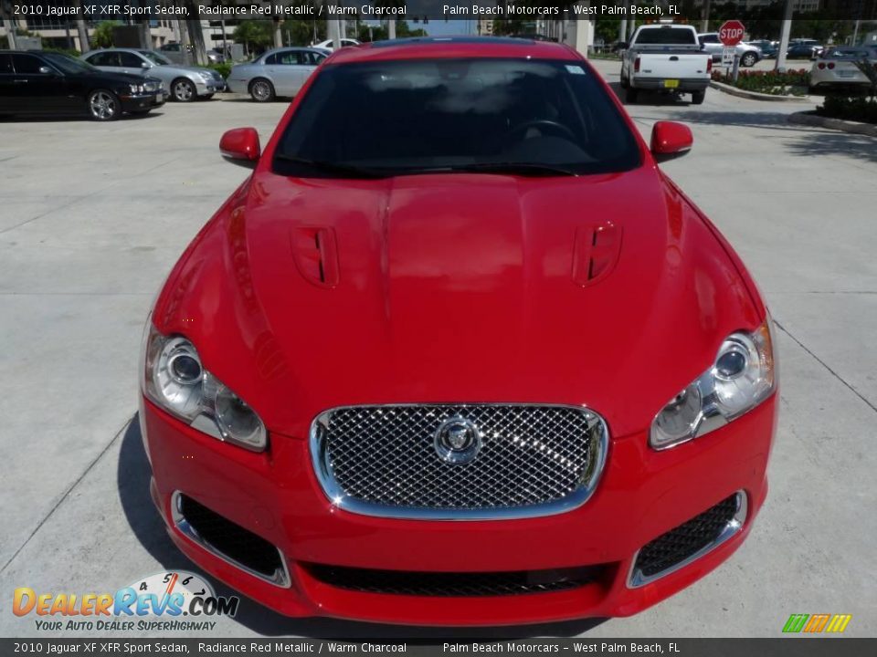 2010 Jaguar XF XFR Sport Sedan Radiance Red Metallic / Warm Charcoal Photo #2