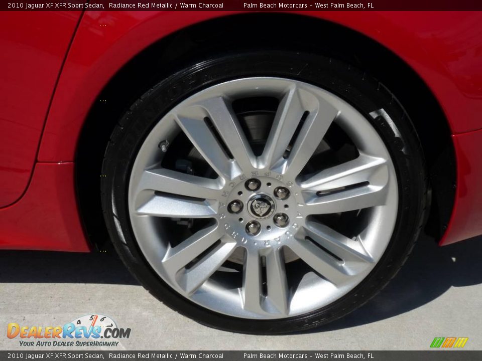 2010 Jaguar XF XFR Sport Sedan Radiance Red Metallic / Warm Charcoal Photo #5