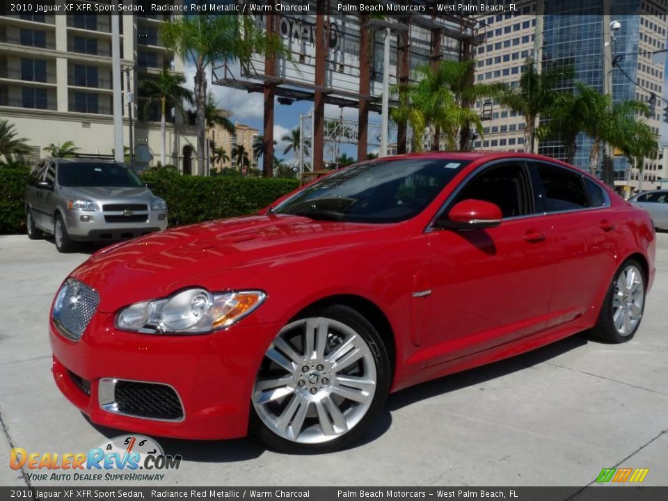 2010 Jaguar XF XFR Sport Sedan Radiance Red Metallic / Warm Charcoal Photo #6