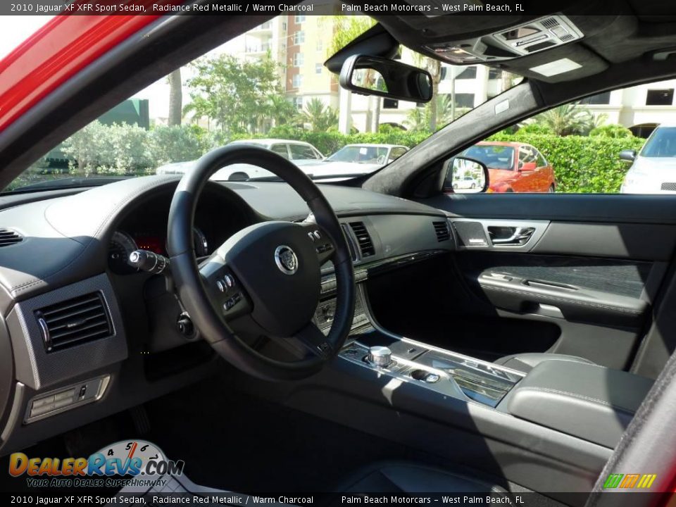 2010 Jaguar XF XFR Sport Sedan Radiance Red Metallic / Warm Charcoal Photo #7