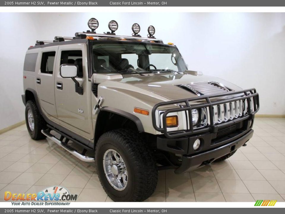 2005 Hummer H2 SUV Pewter Metallic / Ebony Black Photo #1