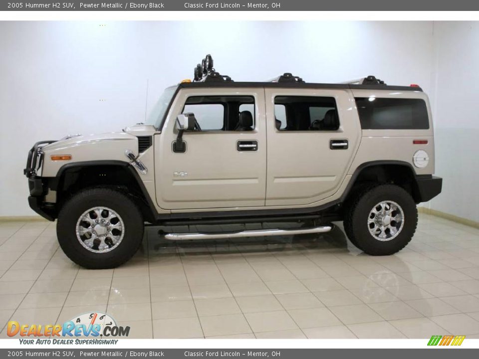 2005 Hummer H2 SUV Pewter Metallic / Ebony Black Photo #4