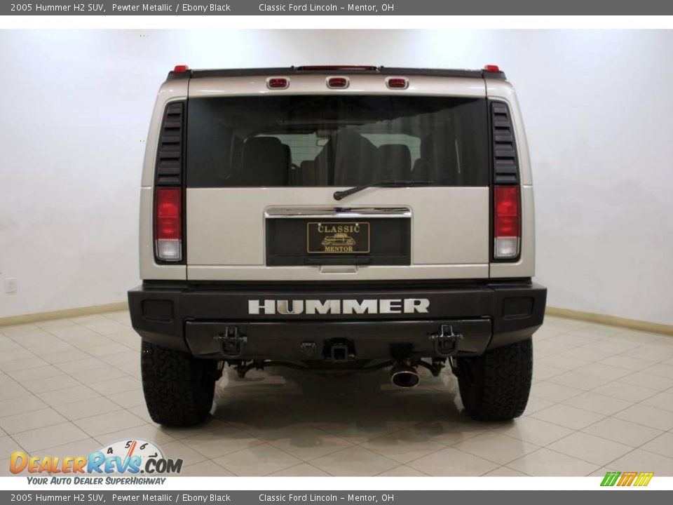 2005 Hummer H2 SUV Pewter Metallic / Ebony Black Photo #7
