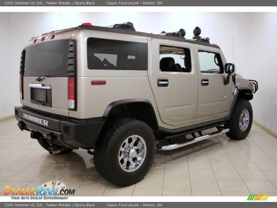2005 Hummer H2 SUV Pewter Metallic / Ebony Black Photo #8