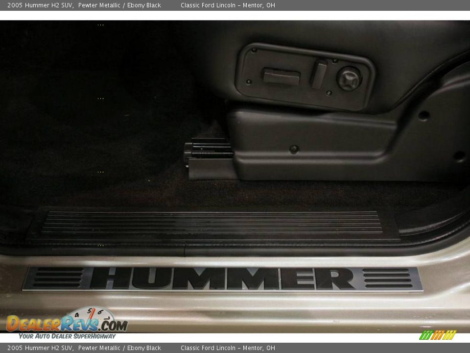 2005 Hummer H2 SUV Pewter Metallic / Ebony Black Photo #11