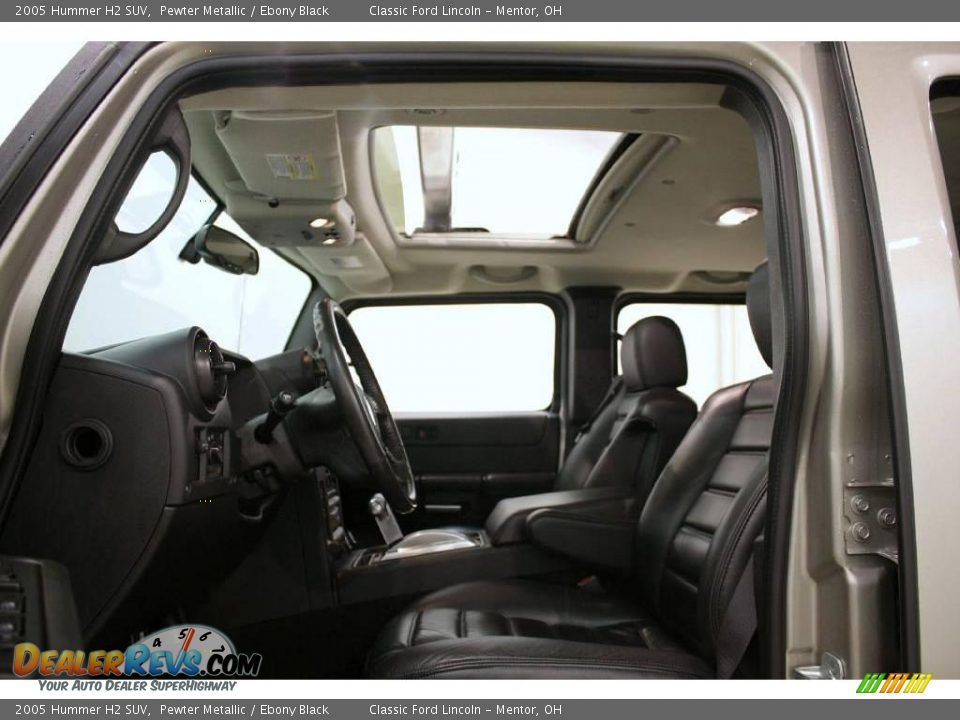 2005 Hummer H2 SUV Pewter Metallic / Ebony Black Photo #12