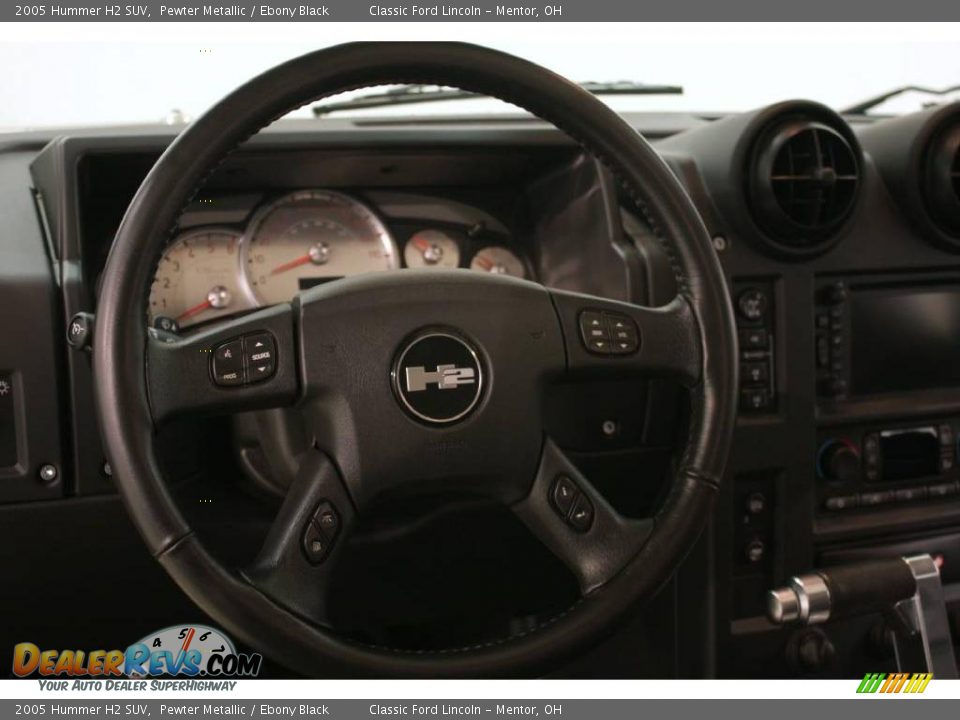 2005 Hummer H2 SUV Pewter Metallic / Ebony Black Photo #15