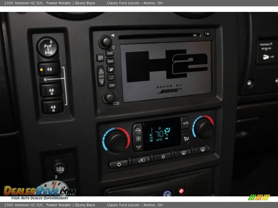2005 Hummer H2 SUV Pewter Metallic / Ebony Black Photo #18