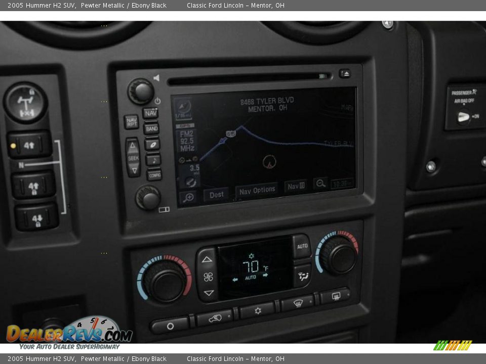 2005 Hummer H2 SUV Pewter Metallic / Ebony Black Photo #19