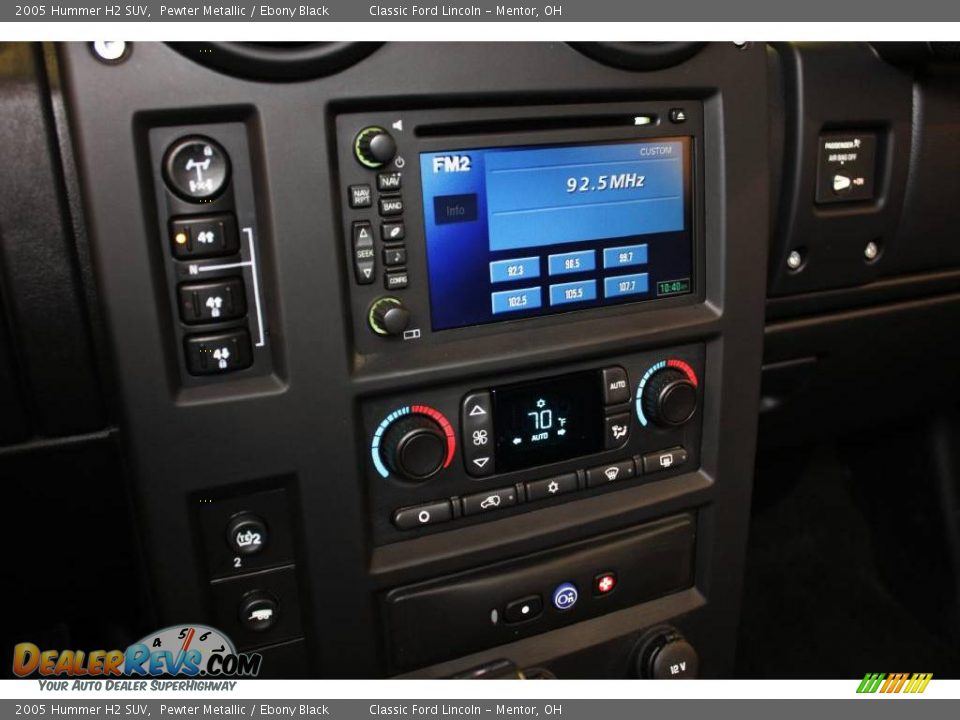 2005 Hummer H2 SUV Pewter Metallic / Ebony Black Photo #20