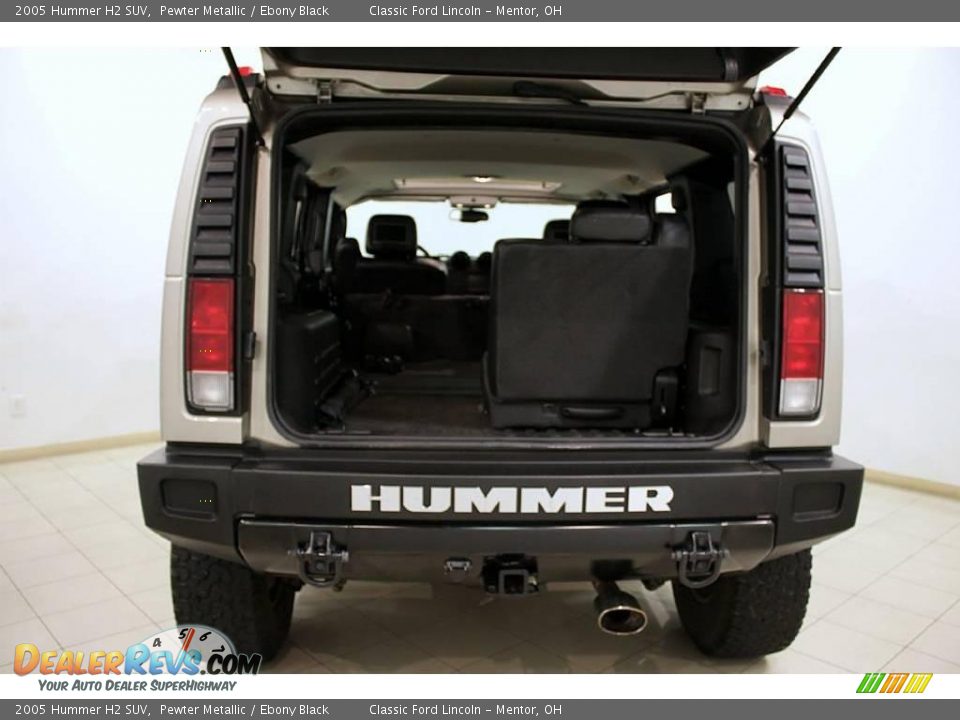 2005 Hummer H2 SUV Pewter Metallic / Ebony Black Photo #28