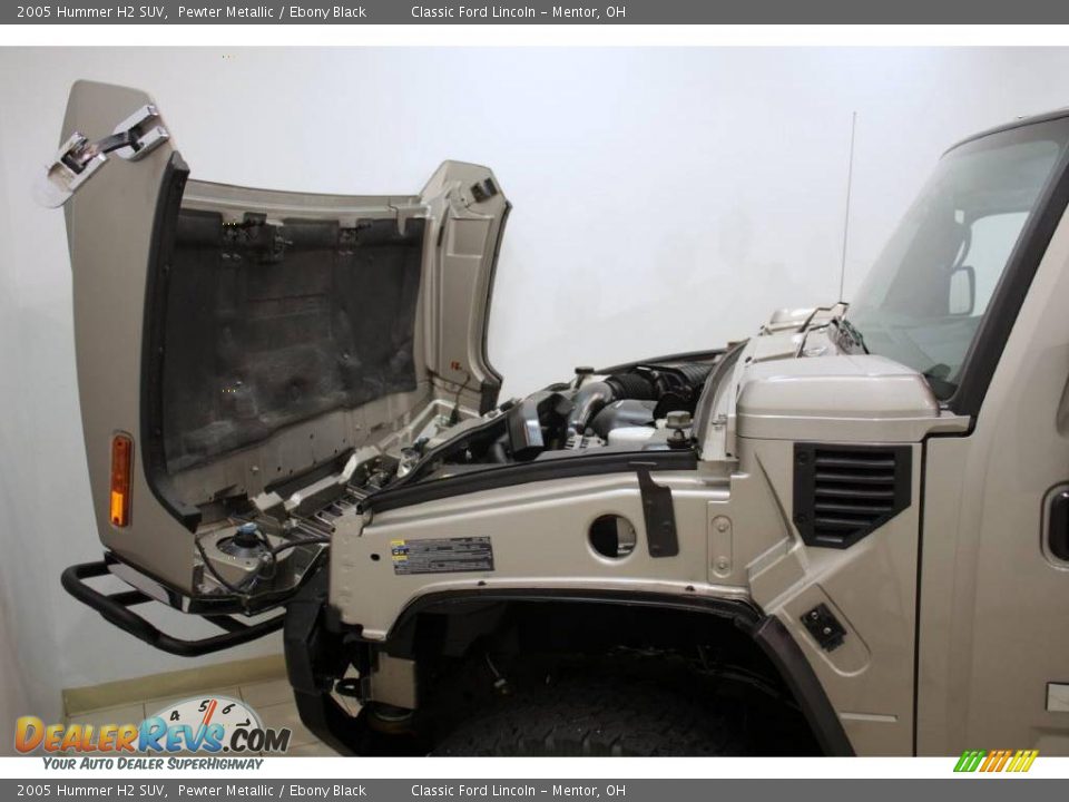 2005 Hummer H2 SUV Pewter Metallic / Ebony Black Photo #31