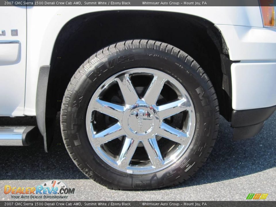2007 GMC Sierra 1500 Denali Crew Cab AWD Summit White / Ebony Black Photo #4