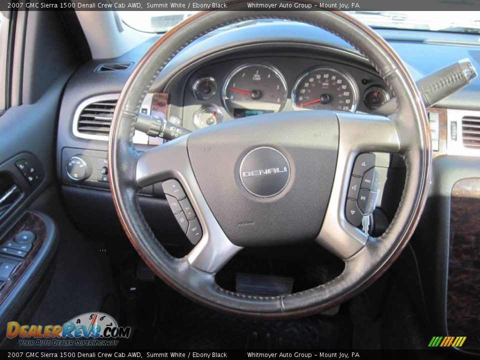 2007 GMC Sierra 1500 Denali Crew Cab AWD Summit White / Ebony Black Photo #12