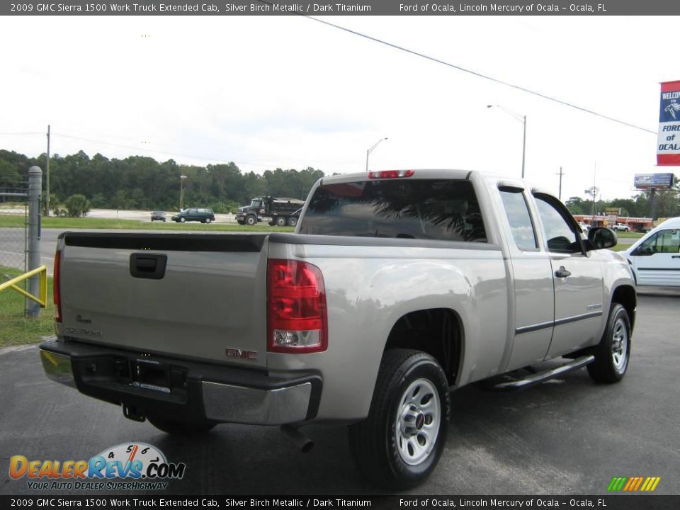 2009 GMC Sierra 1500 Work Truck Extended Cab Silver Birch Metallic / Dark Titanium Photo #3