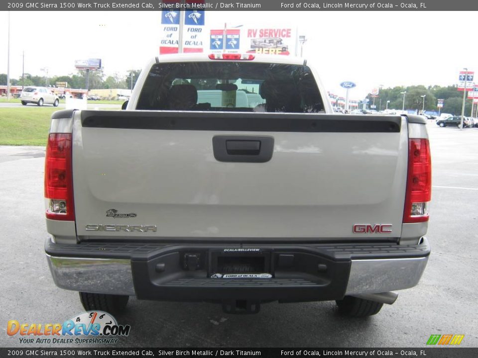 2009 GMC Sierra 1500 Work Truck Extended Cab Silver Birch Metallic / Dark Titanium Photo #4