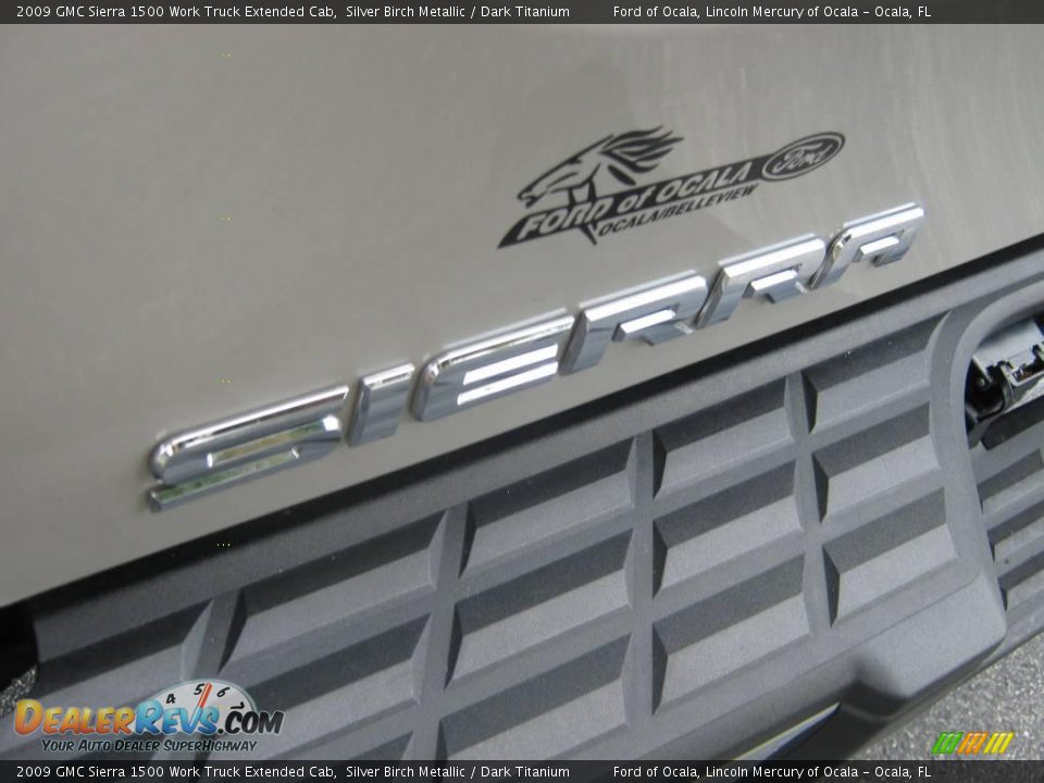 2009 GMC Sierra 1500 Work Truck Extended Cab Silver Birch Metallic / Dark Titanium Photo #10