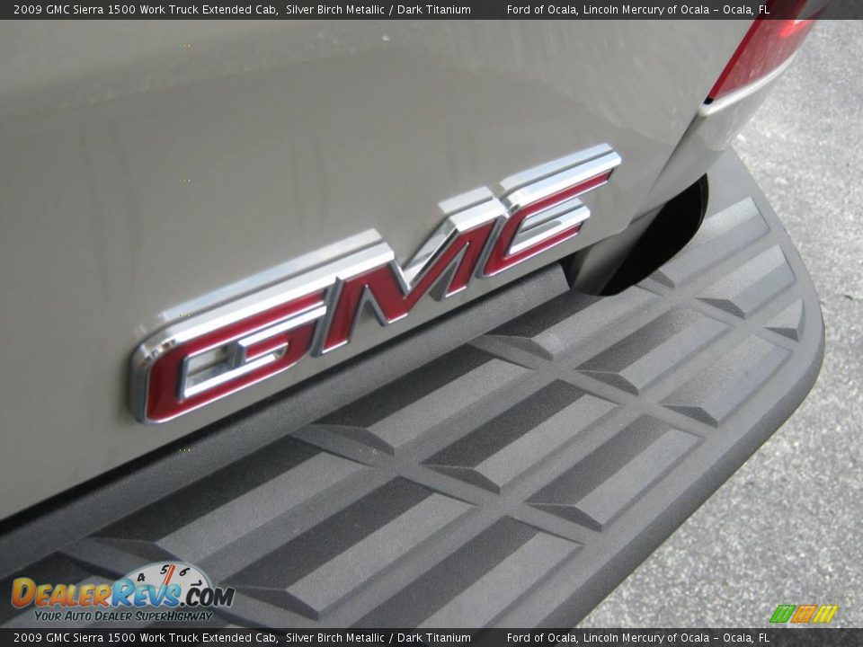 2009 GMC Sierra 1500 Work Truck Extended Cab Silver Birch Metallic / Dark Titanium Photo #11