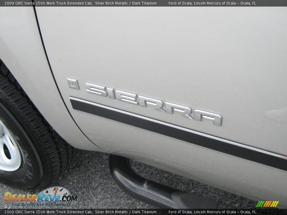 2009 GMC Sierra 1500 Work Truck Extended Cab Silver Birch Metallic / Dark Titanium Photo #12