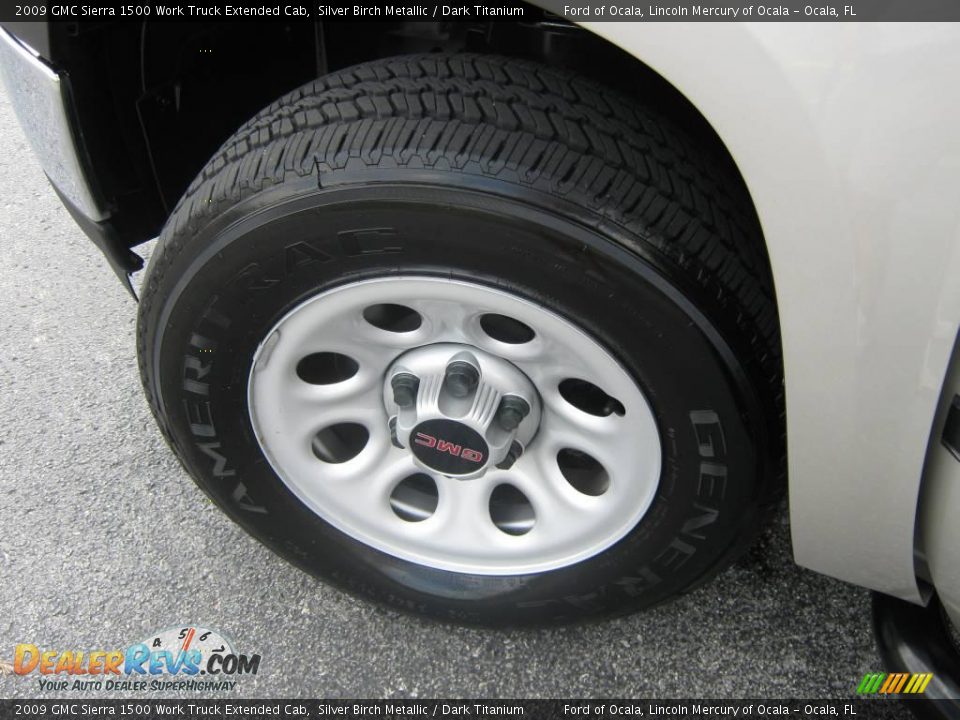 2009 GMC Sierra 1500 Work Truck Extended Cab Silver Birch Metallic / Dark Titanium Photo #13