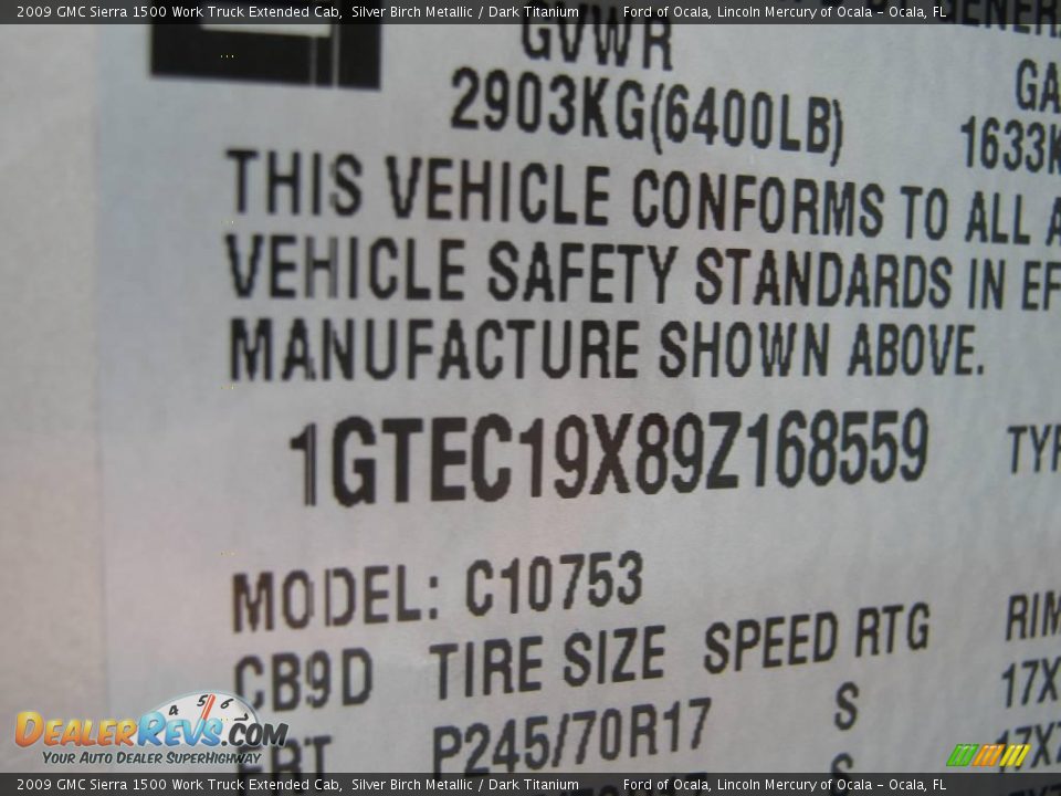 2009 GMC Sierra 1500 Work Truck Extended Cab Silver Birch Metallic / Dark Titanium Photo #14