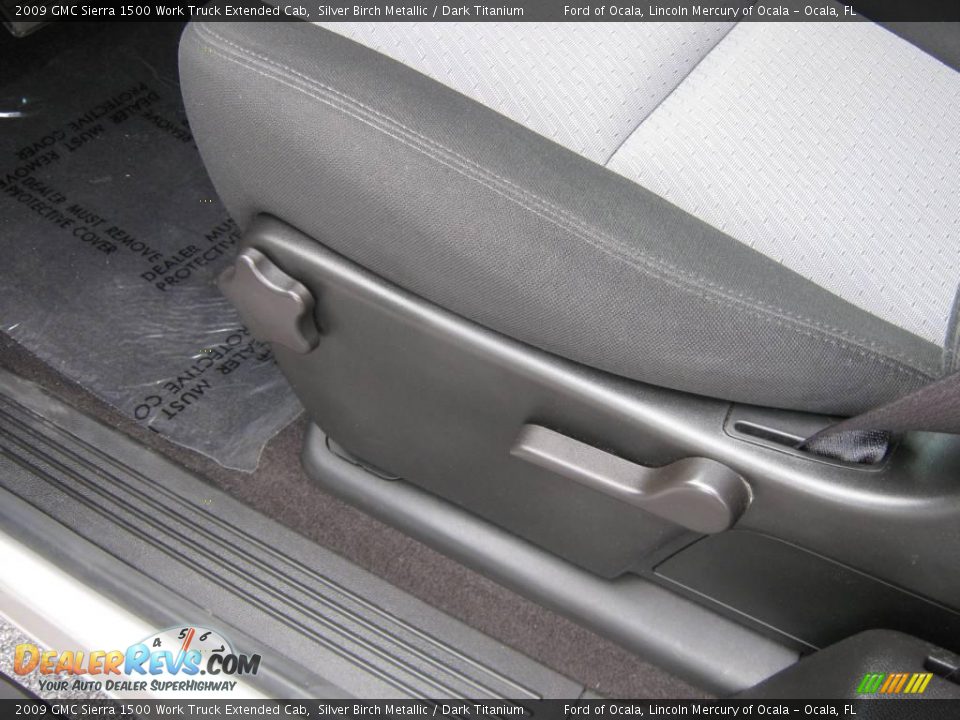 2009 GMC Sierra 1500 Work Truck Extended Cab Silver Birch Metallic / Dark Titanium Photo #16
