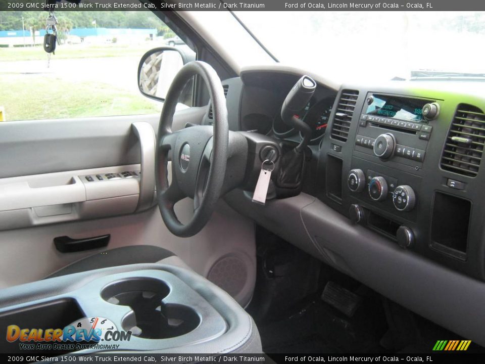 2009 GMC Sierra 1500 Work Truck Extended Cab Silver Birch Metallic / Dark Titanium Photo #18