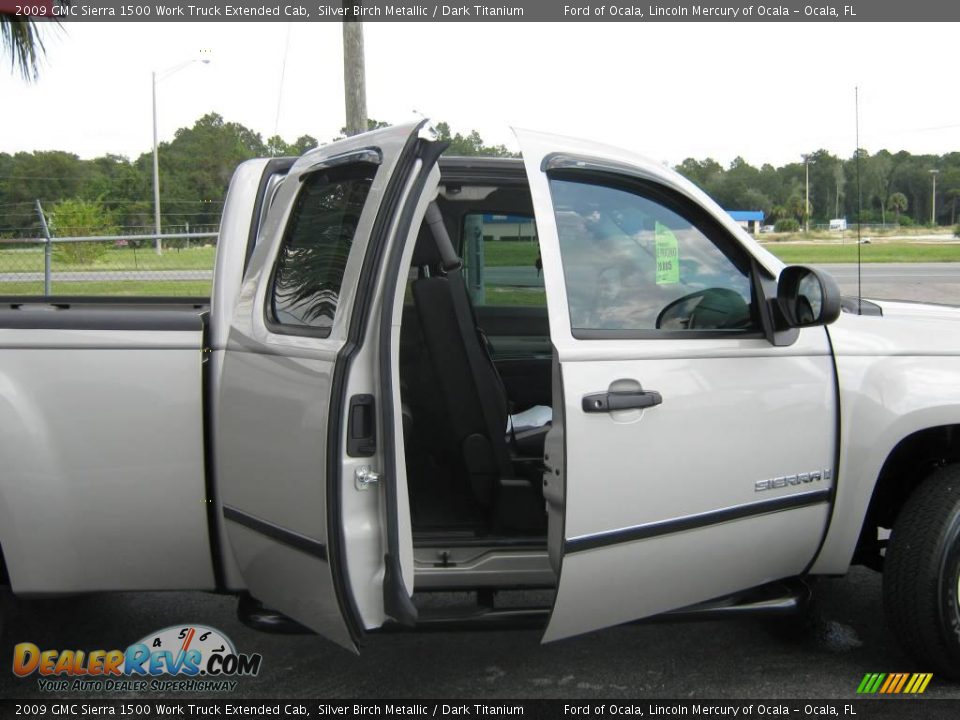 2009 GMC Sierra 1500 Work Truck Extended Cab Silver Birch Metallic / Dark Titanium Photo #20