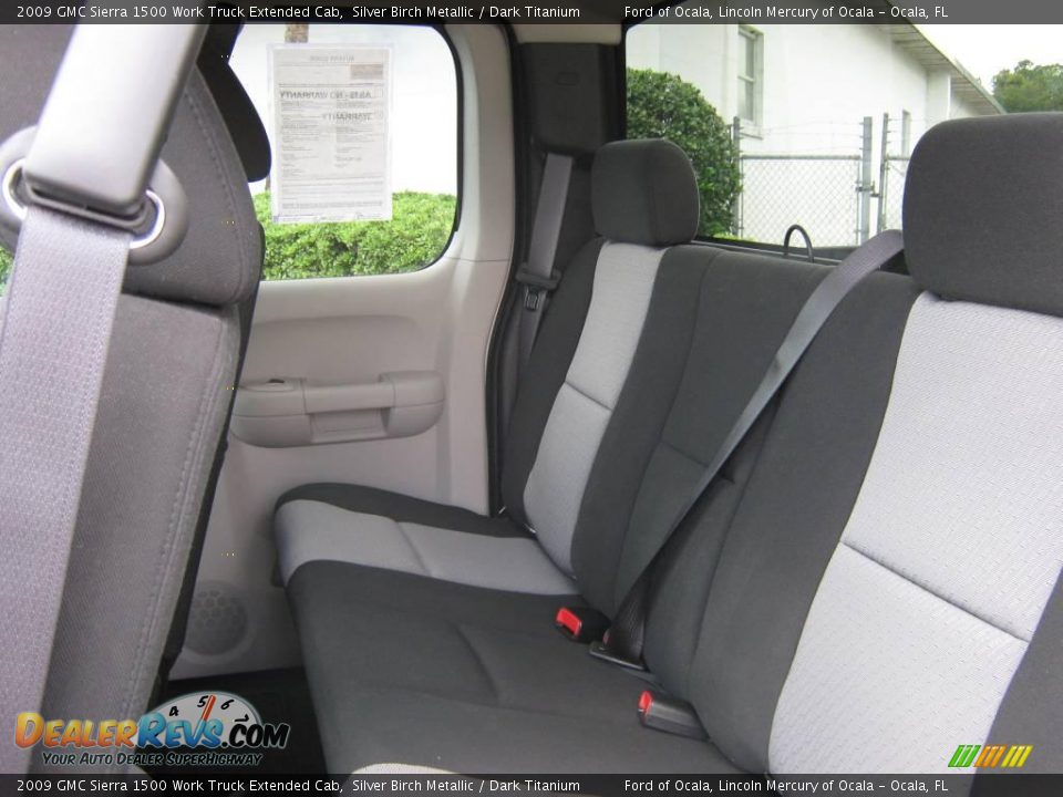 2009 GMC Sierra 1500 Work Truck Extended Cab Silver Birch Metallic / Dark Titanium Photo #21