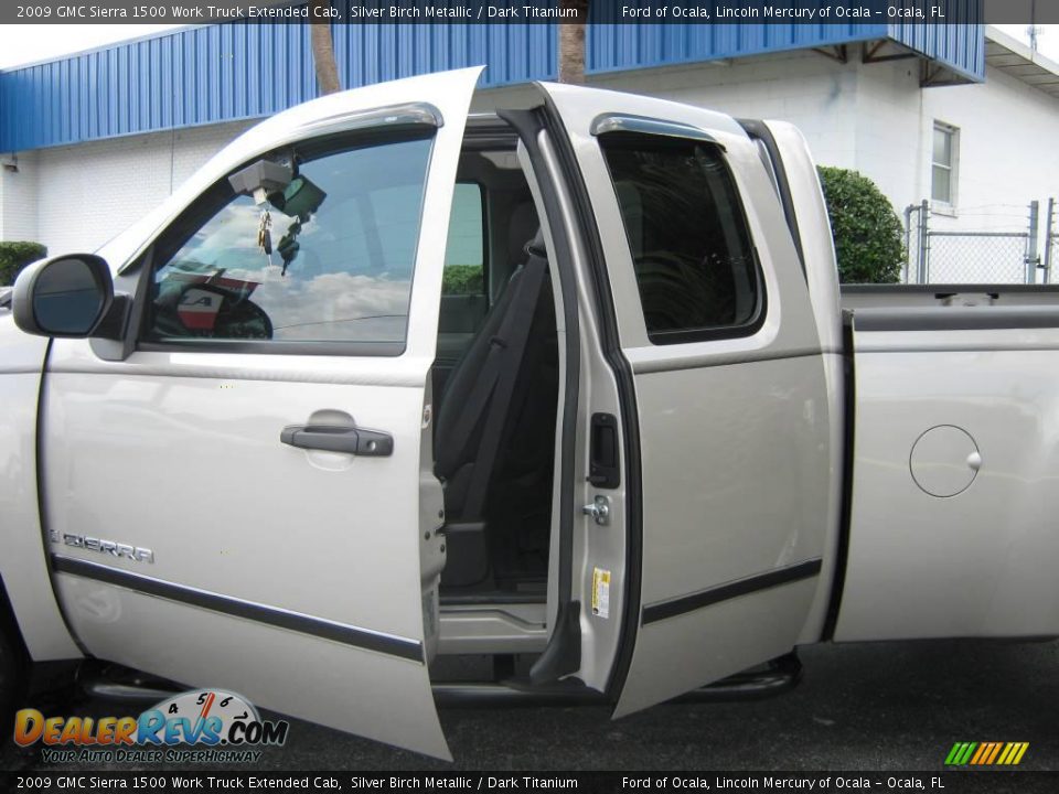 2009 GMC Sierra 1500 Work Truck Extended Cab Silver Birch Metallic / Dark Titanium Photo #22
