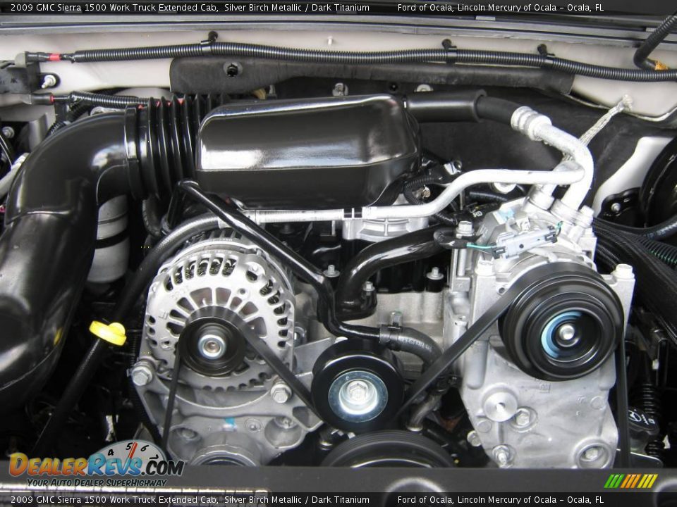 2009 GMC Sierra 1500 Work Truck Extended Cab Silver Birch Metallic / Dark Titanium Photo #30