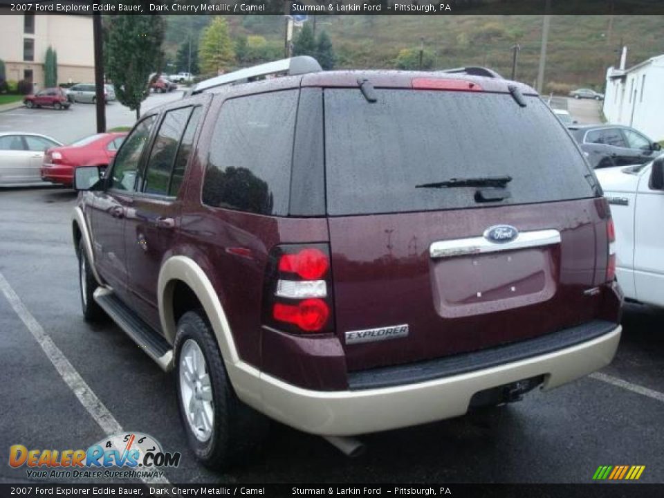 2007 Ford Explorer Eddie Bauer Dark Cherry Metallic / Camel Photo #5