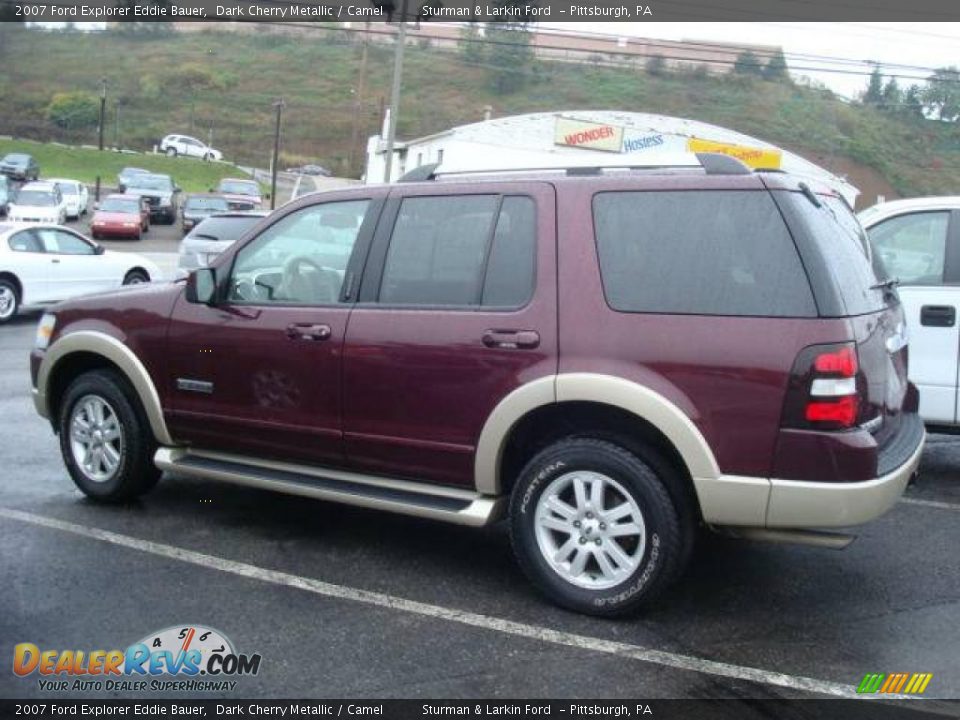 2007 Ford Explorer Eddie Bauer Dark Cherry Metallic / Camel Photo #6