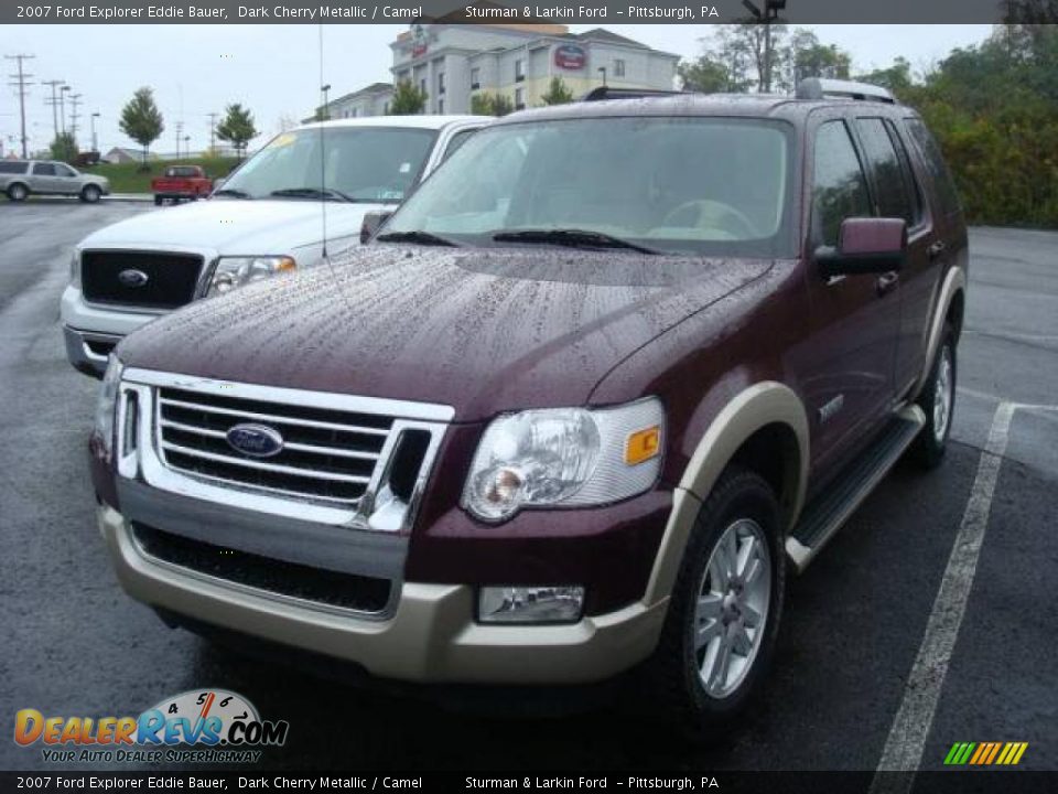 2007 Ford Explorer Eddie Bauer Dark Cherry Metallic / Camel Photo #7