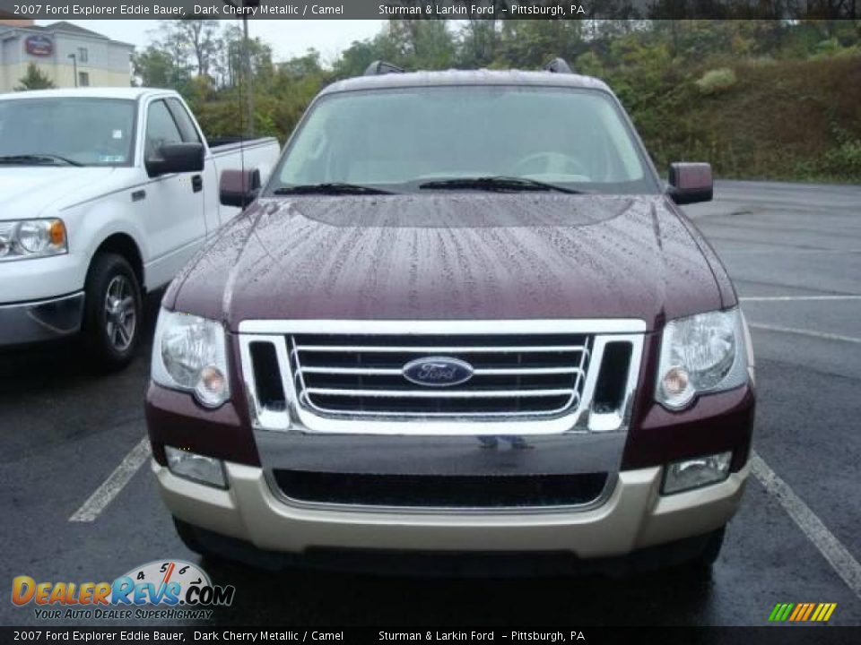 2007 Ford Explorer Eddie Bauer Dark Cherry Metallic / Camel Photo #8