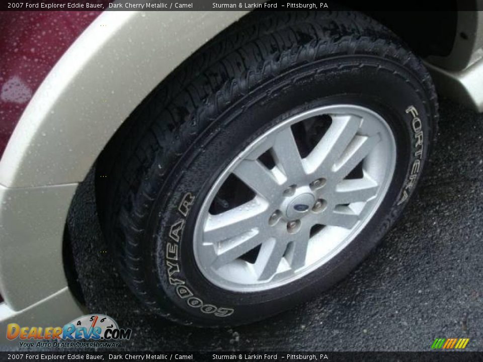 2007 Ford Explorer Eddie Bauer Dark Cherry Metallic / Camel Photo #9