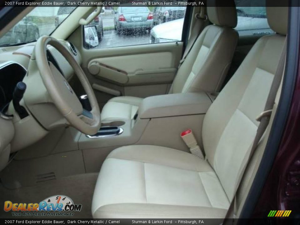 2007 Ford Explorer Eddie Bauer Dark Cherry Metallic / Camel Photo #10
