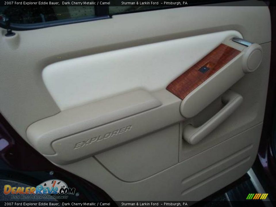 2007 Ford Explorer Eddie Bauer Dark Cherry Metallic / Camel Photo #13